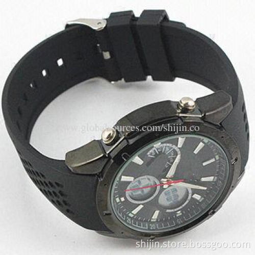 Silicone watches with double movement, fashionable for sports